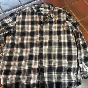 Carhartt Mens 3XL Tall  Long Sleeve Button Up Work Shirt Cotton - Relaxed Fit